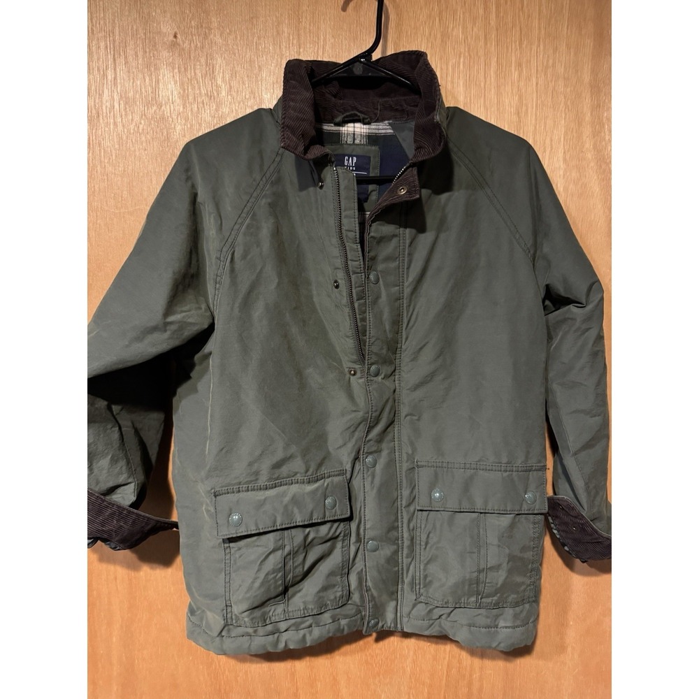 Gap Kids Chore Barn Jacket XXL Youth Cord Collar Flannel Lind Wax Feel